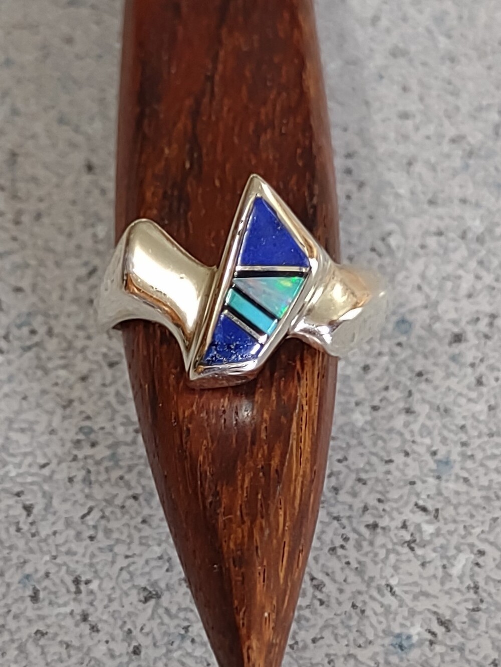 Firm Final Price!*Opal lapis Ring(7.5)
